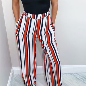 Striped trouser pants